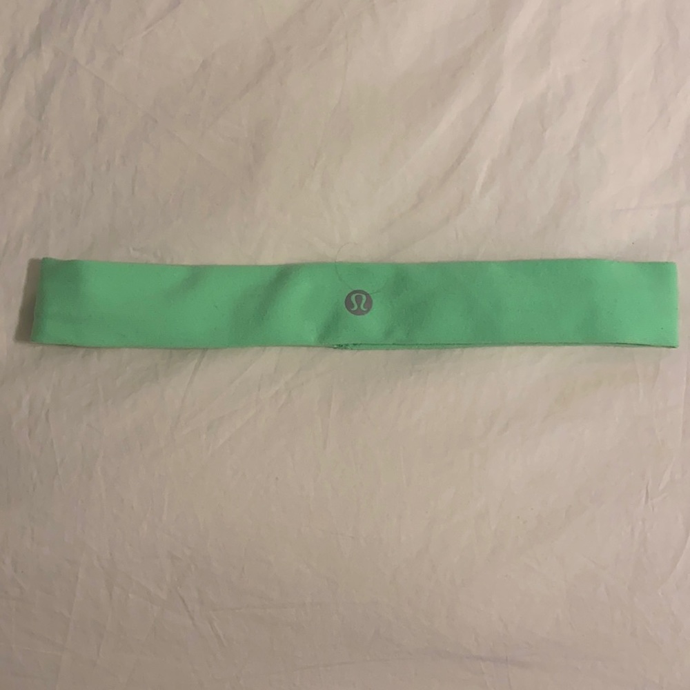 bright green Lululemon headband